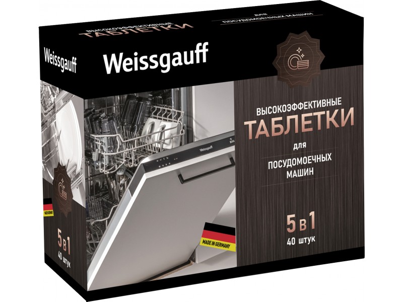 Фото Title Таблетки для посудомоечной машины Weissgauff WG 2023 Фото Alt Таблетки для посудомоечной машины Weissgauff WG 2023