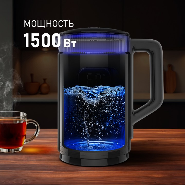 Фото Alt Чайник электрический Weissgauff  WK 1520 Db Touch BodyCool - 2