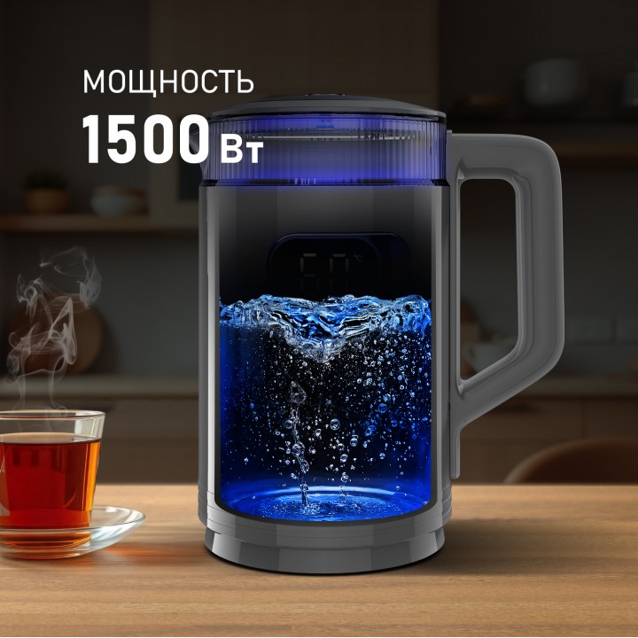 Фото Alt Чайник электрический Weissgauff  WK 1520 Dt Touch BodyCool - 2