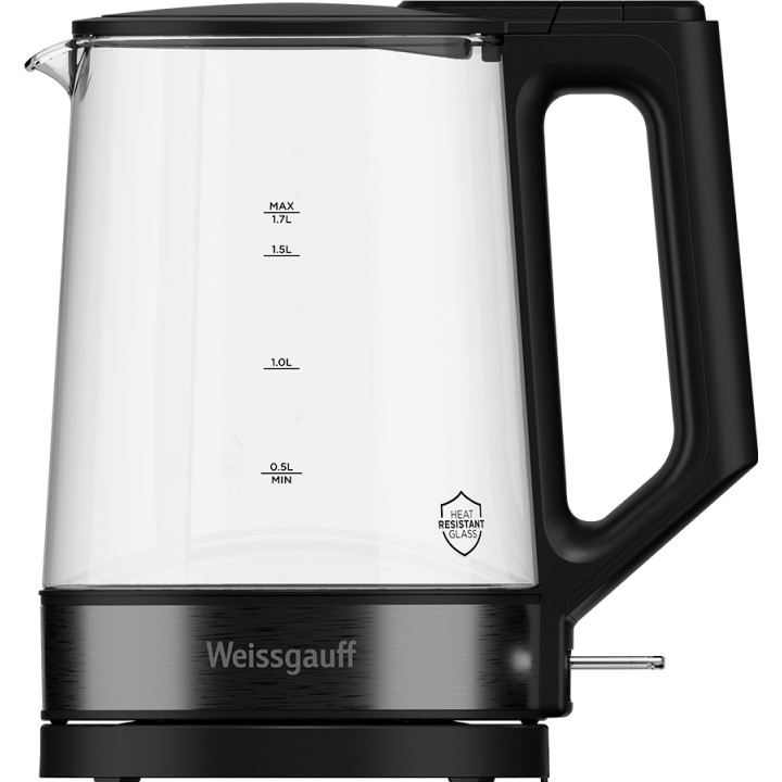 Фото Alt Чайник электрический Weissgauff  WK 1700 EcoGlass Nero - 11
