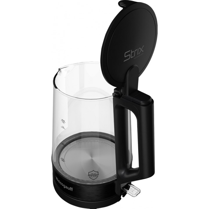 Фото Alt Чайник электрический Weissgauff  WK 1700 EcoGlass Nero - 15