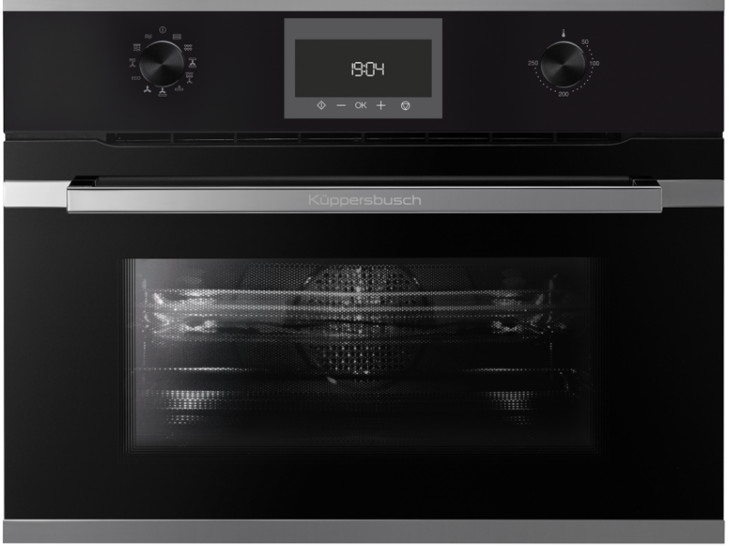 Фото Alt Компактный духовой шкаф с микроволнами Kuppersbusch CBM 6330.0 S3 Silver Chrome