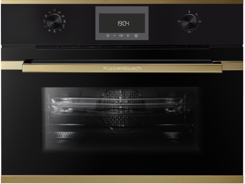 Фото Title Компактный духовой шкаф с микроволнами Kuppersbusch CBM 6330.0 S4 Gold Фото Alt Компактный духовой шкаф с микроволнами Kuppersbusch CBM 6330.0 S4 Gold