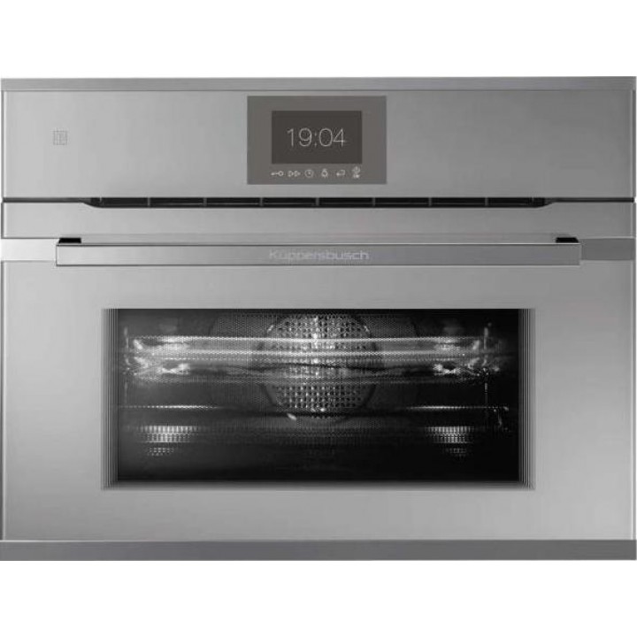 Компактный духовой шкаф с микроволнами Kuppersbusch CBM 6550.0 G3 Silver Chrome