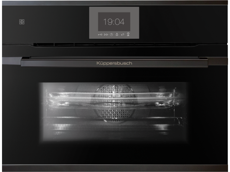 Фото Alt Компактный духовой шкаф с микроволнами Kuppersbusch CBM 6550.0 S2 Black Chrome