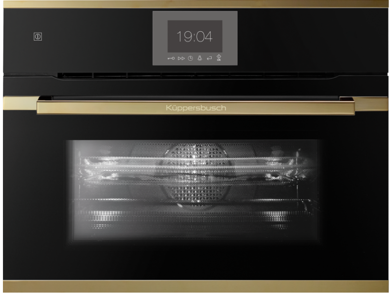 Фото Title Компактный духовой шкаф с микроволнами Kuppersbusch CBM 6550.0 S4 Gold Фото Alt Компактный духовой шкаф с микроволнами Kuppersbusch CBM 6550.0 S4 Gold
