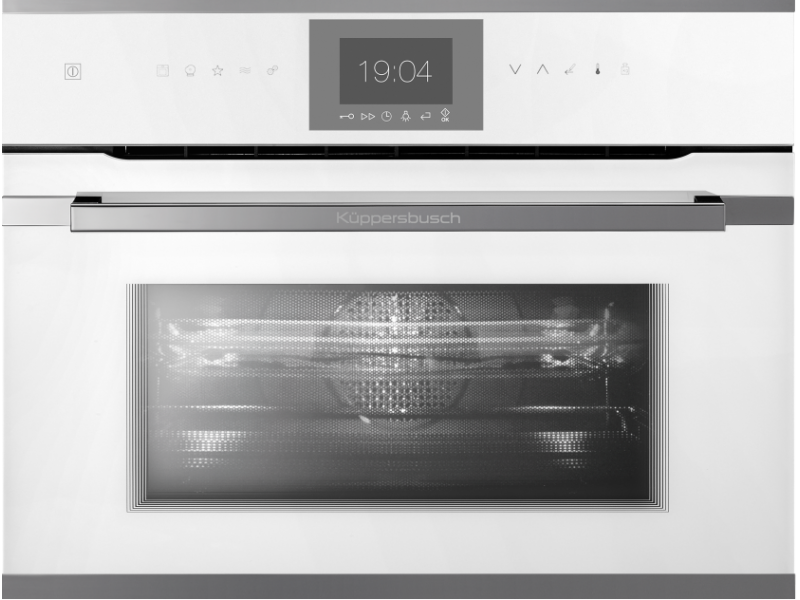 Фото Title Компактный духовой шкаф с микроволнами Kuppersbusch CBM 6550.0 W3 Silver Chrome Фото Alt Компактный духовой шкаф с микроволнами Kuppersbusch CBM 6550.0 W3 Silver Chrome