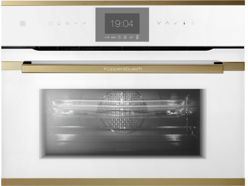 Фото Title Компактный духовой шкаф с микроволнами Kuppersbusch CBM 6550.0 W4 Gold Фото Alt Компактный духовой шкаф с микроволнами Kuppersbusch CBM 6550.0 W4 Gold