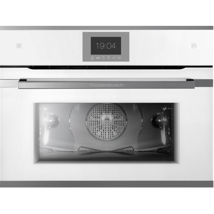 Компактный духовой шкаф с паром Kuppersbusch CBD 6550.0 W3 Silver Chrome