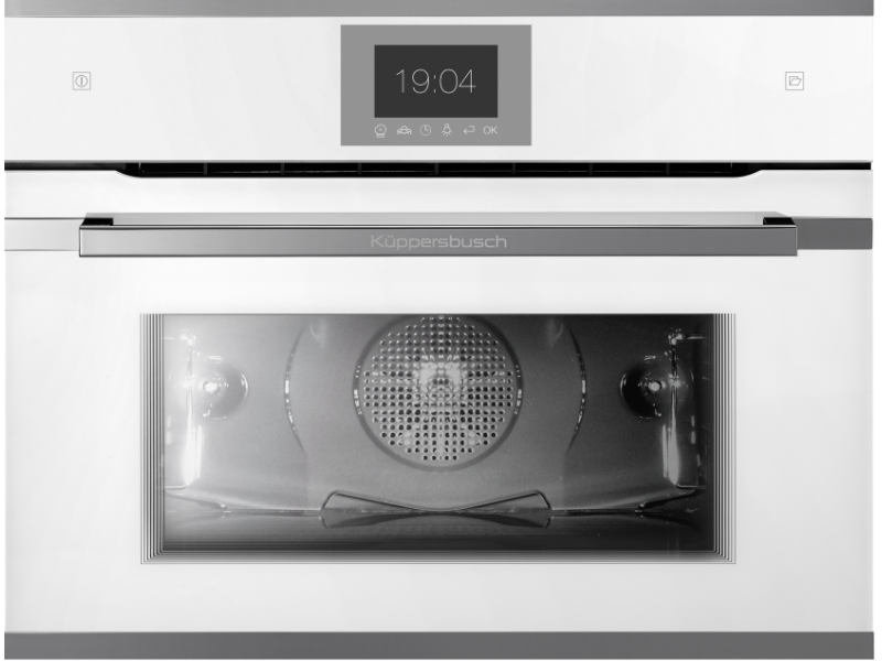 Фото Alt Компактный духовой шкаф с паром Kuppersbusch CBD 6550.0 W3 Silver Chrome