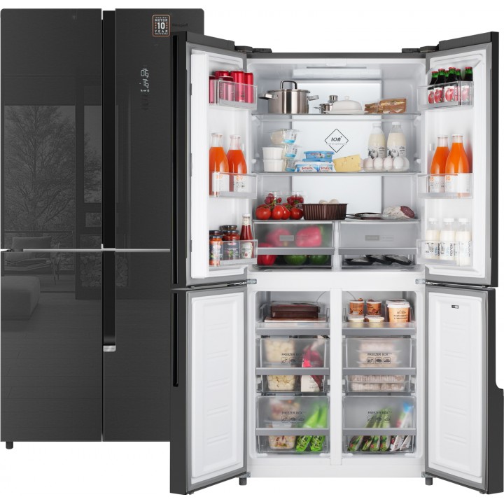 Фото Title Отдельностоящий холодильник с инвертором Weissgauff WCD 450 Inox Glass NoFrost Inverter - 11 Фото Alt Отдельностоящий холодильник с инвертором Weissgauff WCD 450 Inox Glass NoFrost Inverter - 11