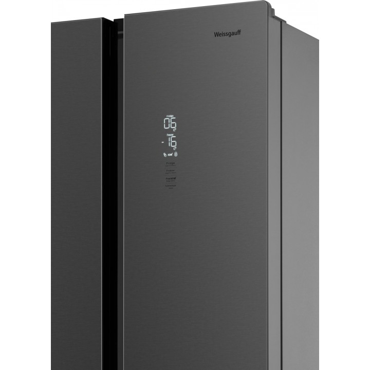 Фото Title Отдельностоящий холодильник с инвертором Weissgauff WCD 450 Inox Glass NoFrost Inverter - 17 Фото Alt Отдельностоящий холодильник с инвертором Weissgauff WCD 450 Inox Glass NoFrost Inverter - 17