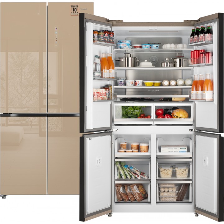 Фото Title Отдельностоящий холодильник с инвертором Weissgauff WCD 510 Built-in Inverter NoFrost Сhampagne Glass - 13 Фото Alt Отдельностоящий холодильник с инвертором Weissgauff WCD 510 Built-in Inverter NoFrost Сhampagne Glass - 13