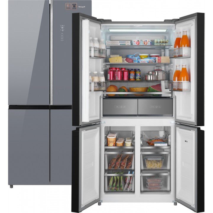 Фото Title Отдельностоящий холодильник с инвертором Weissgauff WCD 590 Nofrost Inverter Premium EcoFresh Dark Grey Glass - 13 Фото Alt Отдельностоящий холодильник с инвертором Weissgauff WCD 590 Nofrost Inverter Premium EcoFresh Dark Grey Glass - 13