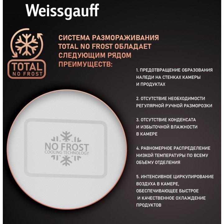 Фото Title Отдельностоящий холодильник с инвертором Weissgauff WRK 2000 XNF DC Inverter - 1 Фото Alt Отдельностоящий холодильник с инвертором Weissgauff WRK 2000 XNF DC Inverter - 1