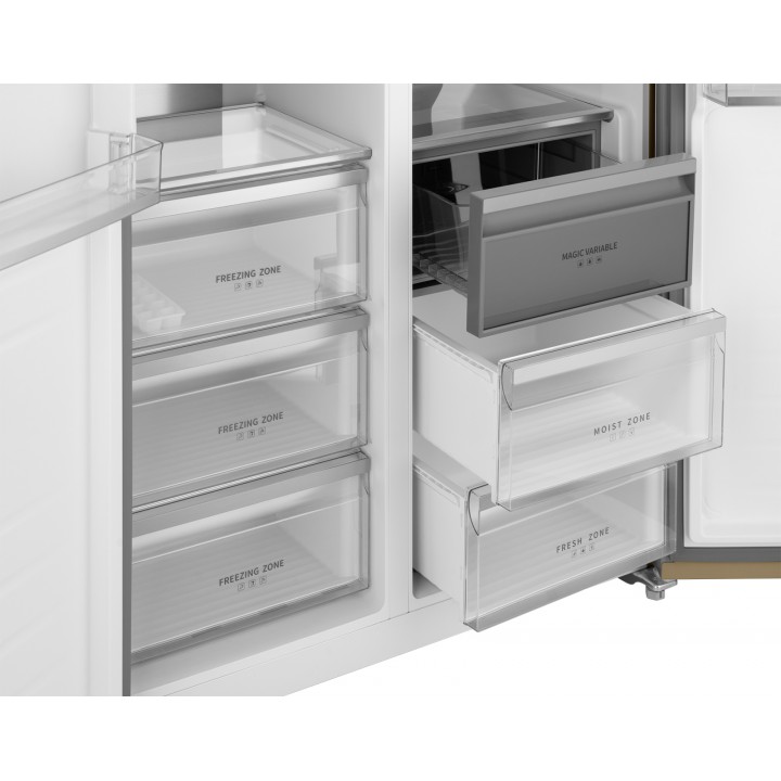 Фото Title Отдельностоящий холодильник с инвертором Weissgauff WSBS 1036 Inverter NoFrost Premium Сhampagne Glass - 25 Фото Alt Отдельностоящий холодильник с инвертором Weissgauff WSBS 1036 Inverter NoFrost Premium Сhampagne Glass - 25