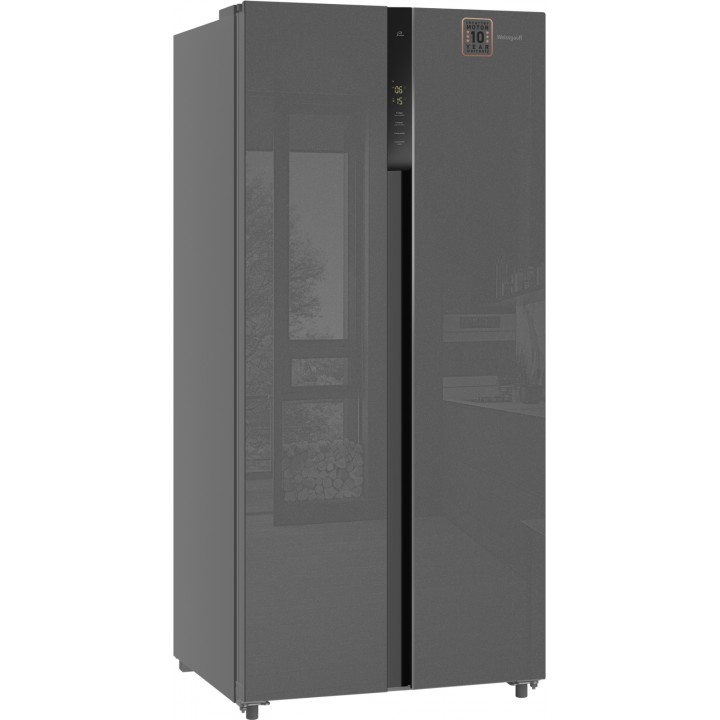 Фото Title Отдельностоящий холодильник с инвертором Weissgauff WSBS 500 Inverter NoFrost Bru Steel Glass - 14 Фото Alt Отдельностоящий холодильник с инвертором Weissgauff WSBS 500 Inverter NoFrost Bru Steel Glass - 14