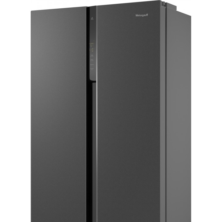 Фото Title Отдельностоящий холодильник с инвертором Weissgauff WSBS 500 Inverter NoFrost Bru Steel Glass - 19 Фото Alt Отдельностоящий холодильник с инвертором Weissgauff WSBS 500 Inverter NoFrost Bru Steel Glass - 19
