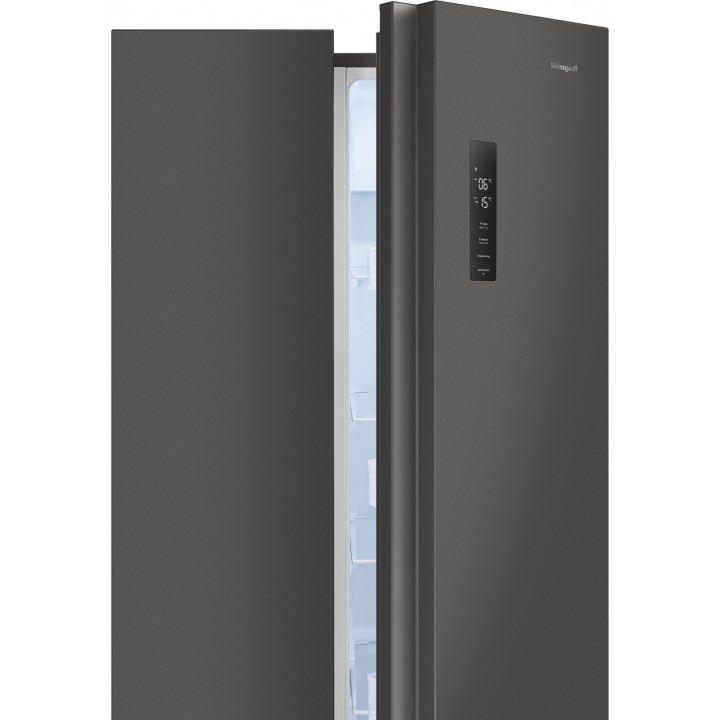 Фото Alt Отдельностоящий холодильник с инвертором Weissgauff  WSBS 500 Inverter NoFrost Dark Grey - 19