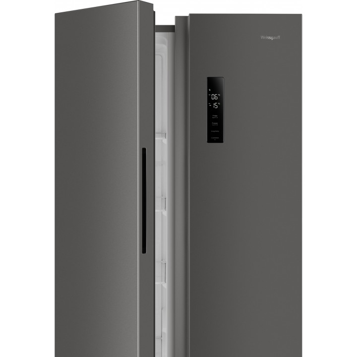 Фото Alt Отдельностоящий холодильник с инвертором Weissgauff  WSBS 500 Inverter NoFrost Dark Grey - 20