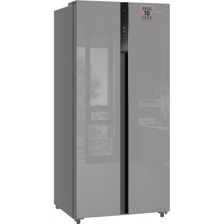 Фото Title Отдельностоящий холодильник с инвертором Weissgauff WSBS 500 Inverter NoFrost Inox Glass - 14 Фото Alt Отдельностоящий холодильник с инвертором Weissgauff WSBS 500 Inverter NoFrost Inox Glass - 14