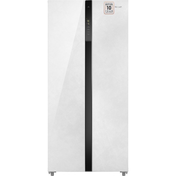 Фото Title Отдельностоящий холодильник с инвертором Weissgauff WSBS 500 Inverter NoFrost White Rock Glass - 11 Фото Alt Отдельностоящий холодильник с инвертором Weissgauff WSBS 500 Inverter NoFrost White Rock Glass - 11