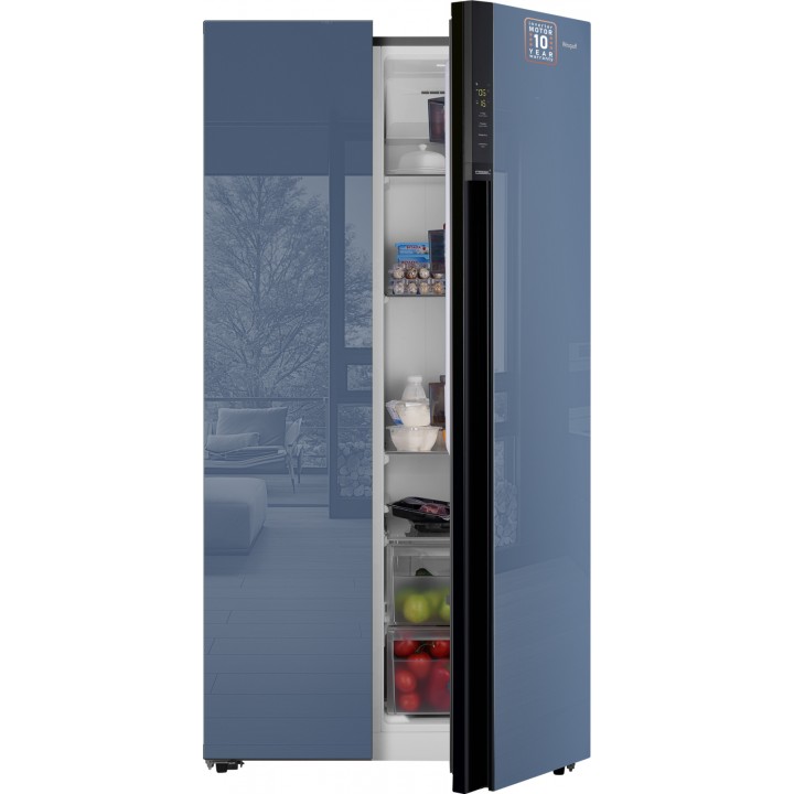 Фото Title Отдельностоящий холодильник с инвертором Weissgauff WSBS 600 NoFrost Inverter Blue Glass - 15 Фото Alt Отдельностоящий холодильник с инвертором Weissgauff WSBS 600 NoFrost Inverter Blue Glass - 15
