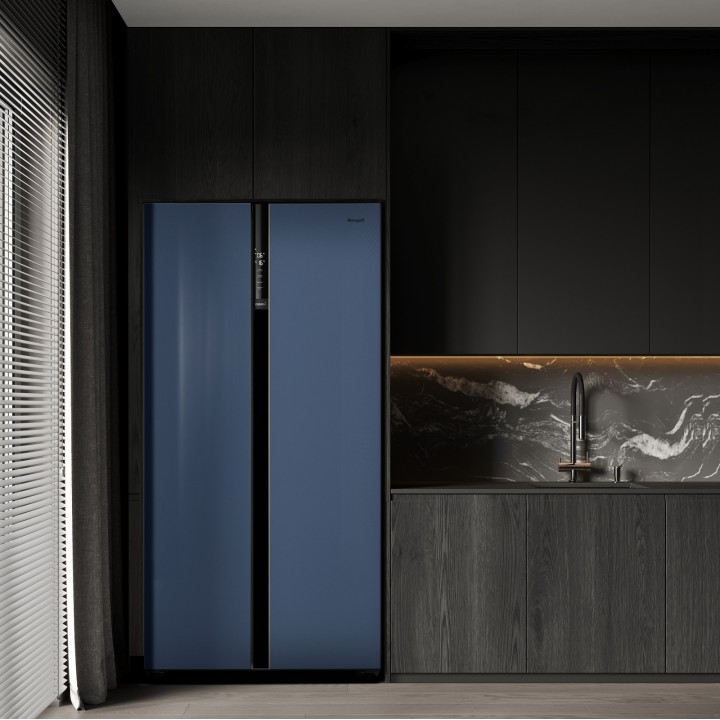 Фото Title Отдельностоящий холодильник с инвертором Weissgauff WSBS 600 NoFrost Inverter Blue Glass - 22 Фото Alt Отдельностоящий холодильник с инвертором Weissgauff WSBS 600 NoFrost Inverter Blue Glass - 22
