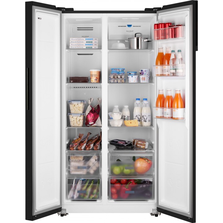 Фото Title Отдельностоящий холодильник с инвертором Weissgauff WSBS 600 NoFrost Inverter Inox Glass - 13 Фото Alt Отдельностоящий холодильник с инвертором Weissgauff WSBS 600 NoFrost Inverter Inox Glass - 13