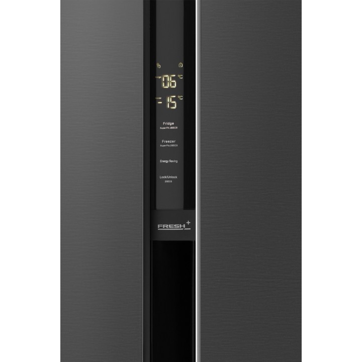 Фото Title Отдельностоящий холодильник с инвертором Weissgauff WSBS 600 NoFrost Inverter Inox Glass - 17 Фото Alt Отдельностоящий холодильник с инвертором Weissgauff WSBS 600 NoFrost Inverter Inox Glass - 17