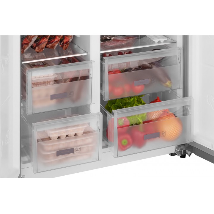 Фото Title Отдельностоящий холодильник с инвертором Weissgauff WSBS 600 NoFrost Inverter Inox Glass - 19 Фото Alt Отдельностоящий холодильник с инвертором Weissgauff WSBS 600 NoFrost Inverter Inox Glass - 19