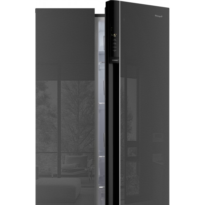 Фото Title Отдельностоящий холодильник с инвертором Weissgauff WSBS 600 NoFrost Inverter Inox Glass - 20 Фото Alt Отдельностоящий холодильник с инвертором Weissgauff WSBS 600 NoFrost Inverter Inox Glass - 20