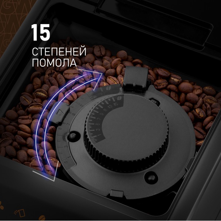 Фото Alt Кофемашина Weissgauff  WCM-325 Black Automatic Touch Cappuccino - 10