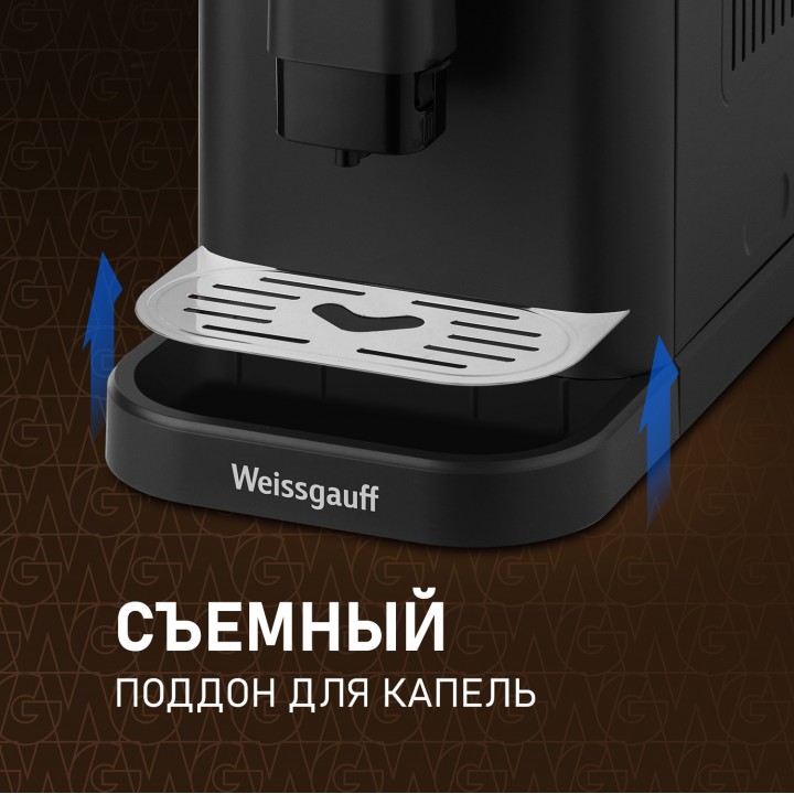 Фото Alt Кофемашина Weissgauff  WCM-325 Black Automatic Touch Cappuccino - 15