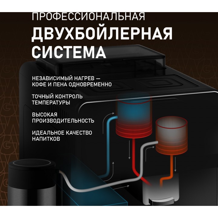 Фото Alt Кофемашина Weissgauff  WCM-330 TFT Touch Cappuccino Nero - 4