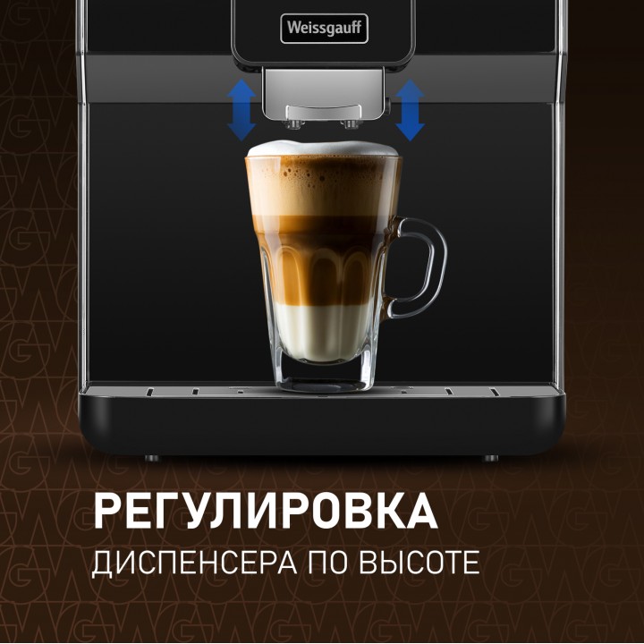 Фото Alt Кофемашина Weissgauff  WCM-330 TFT Touch Cappuccino Nero - 15