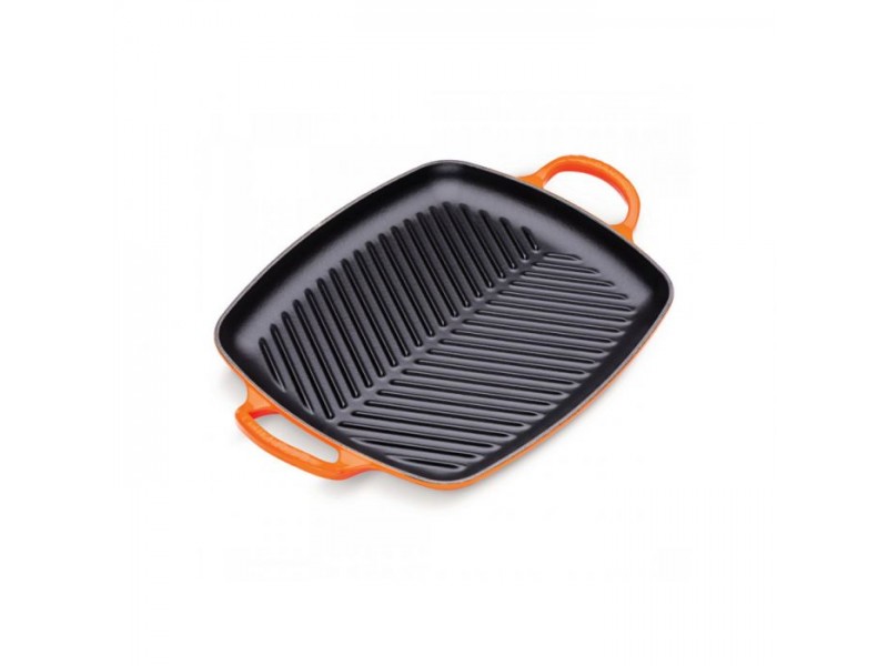 Фото Alt Гриль прямоугольный с низкими бортиками 30 см Огненная лава, Le Creuset, 20201300900422, Чугун