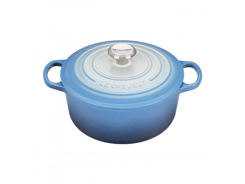 Фото Title Кастрюля круглая 24 см Омбре голубой, стальная ручка, Le Creuset, 21177246824430, Чугун Фото Alt Кастрюля круглая 24 см Омбре голубой, стальная ручка, Le Creuset, 21177246824430, Чугун