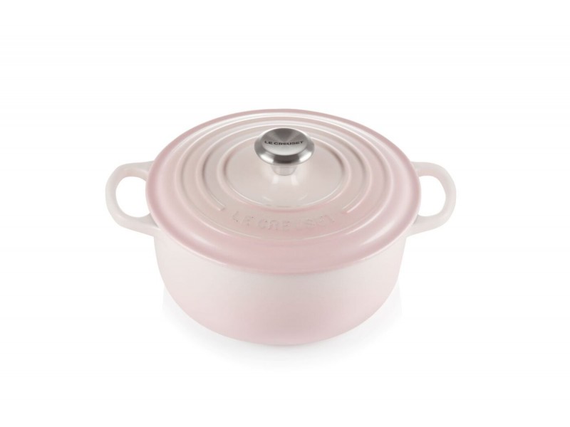 Фото Alt Кастрюля круглая 20 см Светло-розовый, стальная ручка, Le Creuset, 21177207774430, Чугун