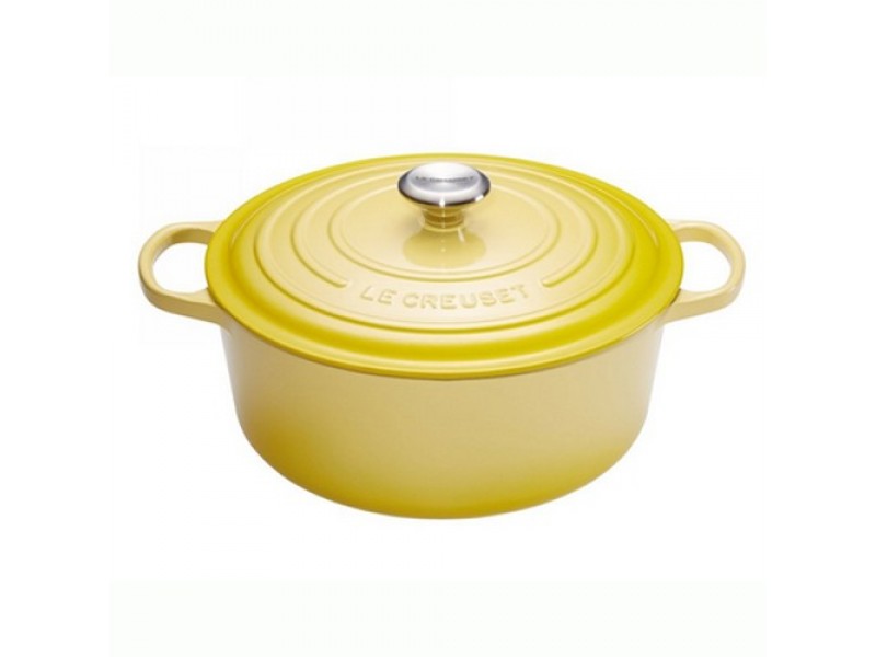Фото Title Кастрюля круглая 26 см Жёлтый, стальная ручка, Le Creuset, 21177264032430, Чугун Фото Alt Кастрюля круглая 26 см Жёлтый, стальная ручка, Le Creuset, 21177264032430, Чугун