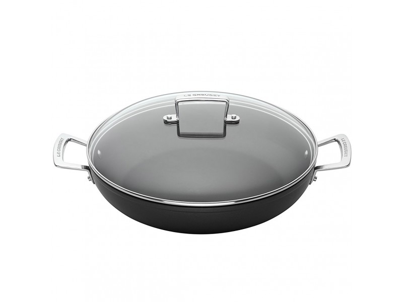 Фото Alt Кастрюля низкая со стеклянной крышкой 28 см, Le Creuset, 51107280010501, Кованый алюминий