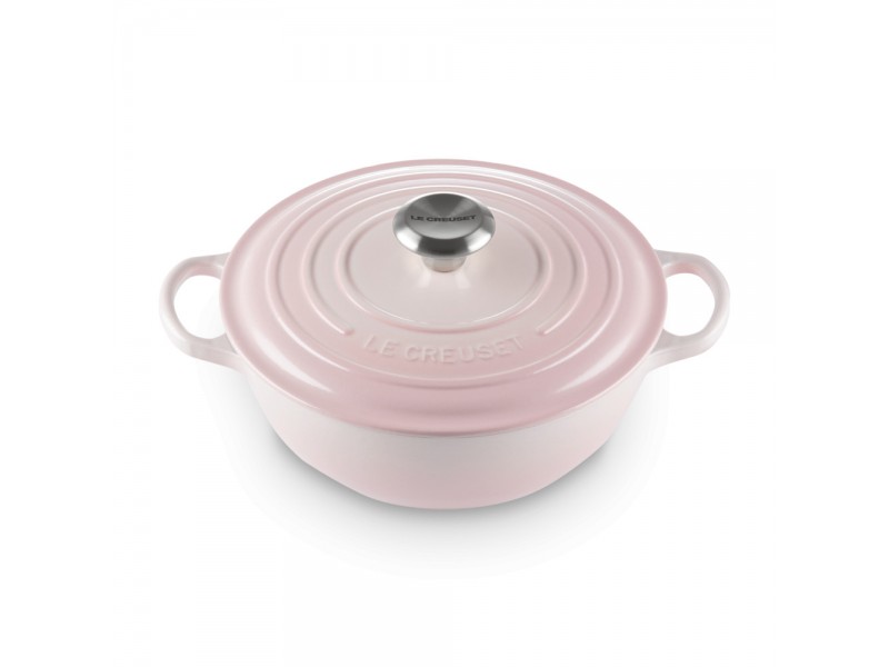 Фото Alt Казан 24 см Светло-розовый, стальная ручка, чёрная эмаль, Le Creuset, 21114247770430, Чугун