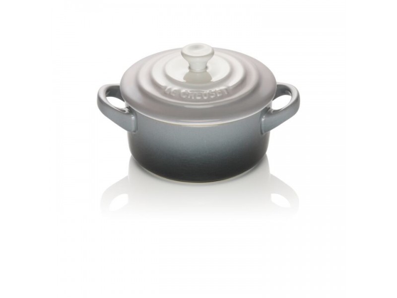 Фото Alt Кокотница 10 см Омбре серый, Le Creuset, 61901106840003, Керамика