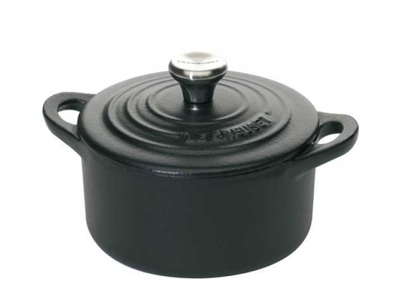 Фото Alt Le Creuset 21001100000461 Кокотница 10 см, 200 мл, чугун, цвет черный матовый