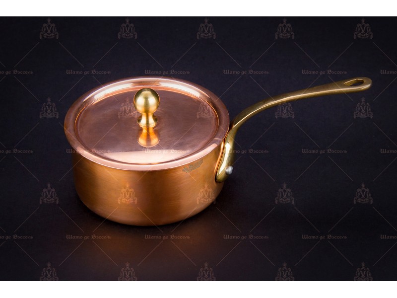 Фото Alt Мини кастрюлька с ручкой, медь De Buyer 6453.09