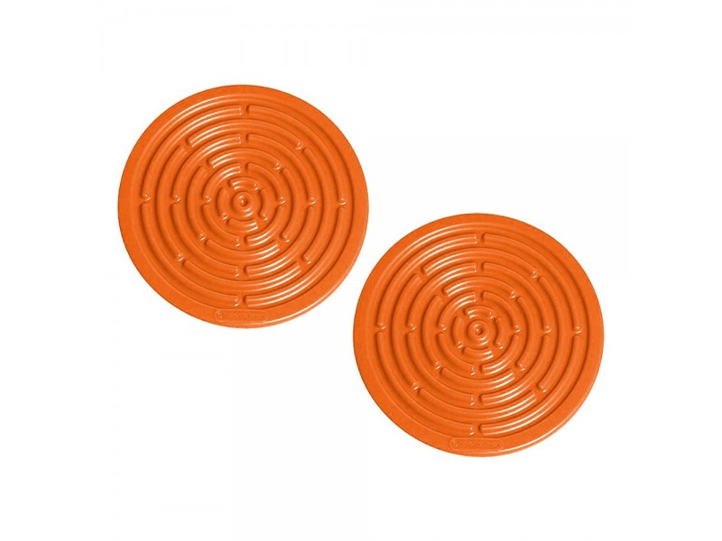 Фото Alt Мини-подставки под горячее 2 шт. Огненная лава, Le Creuset, 93000210090200, Силикон