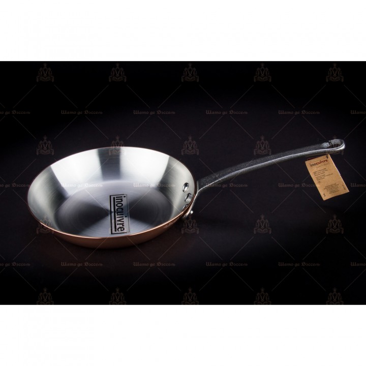 Сковорода De Buyer классическая медь, ручки чугун 6465.30