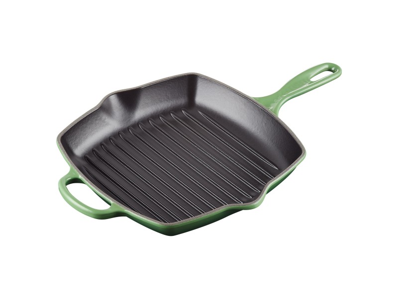 Фото Alt Сковорода-гриль 26 см, Зелёный бамбук, LE CREUSET, 20183264080422, чугун
