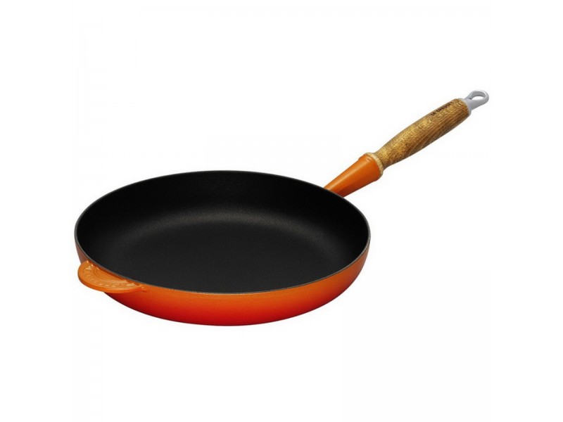 Фото Alt Сковорода с деревянной ручкой 28 см Огненная лава , Le Creuset, 20058280900460, Чугун