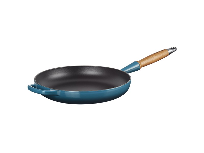 Фото Alt Сковорода с деревянной ручкой 28 см Signature, Лазурь, LE CREUSET, 20258286420422, чугун